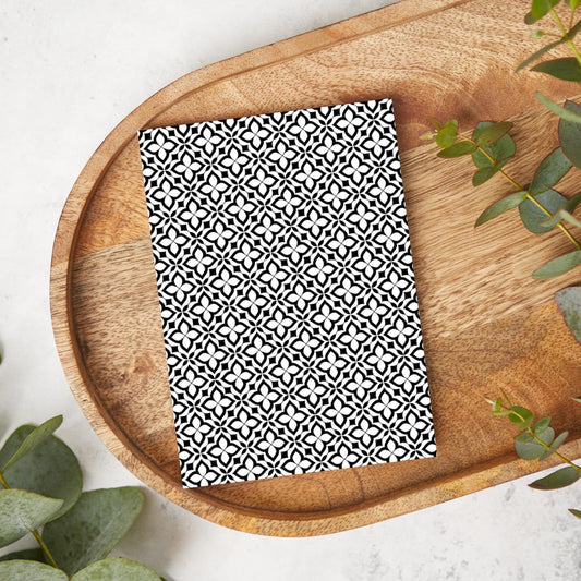 Black and White Moroccan Tile B | MR10 | Image Transfer Paper