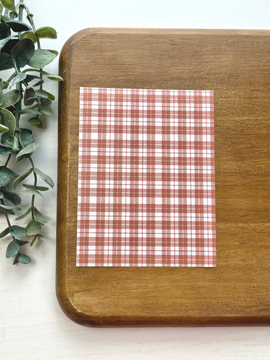 Brown Plaid | PL09 | Image Transfer Paper