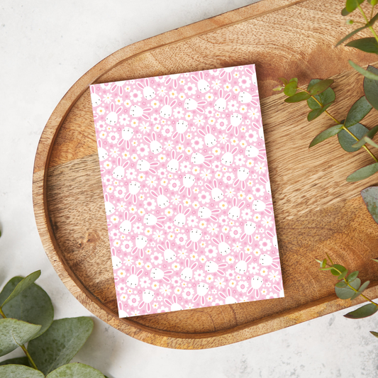 Pink and White Floral Rabbits | FB015 | Image Transfer Paper