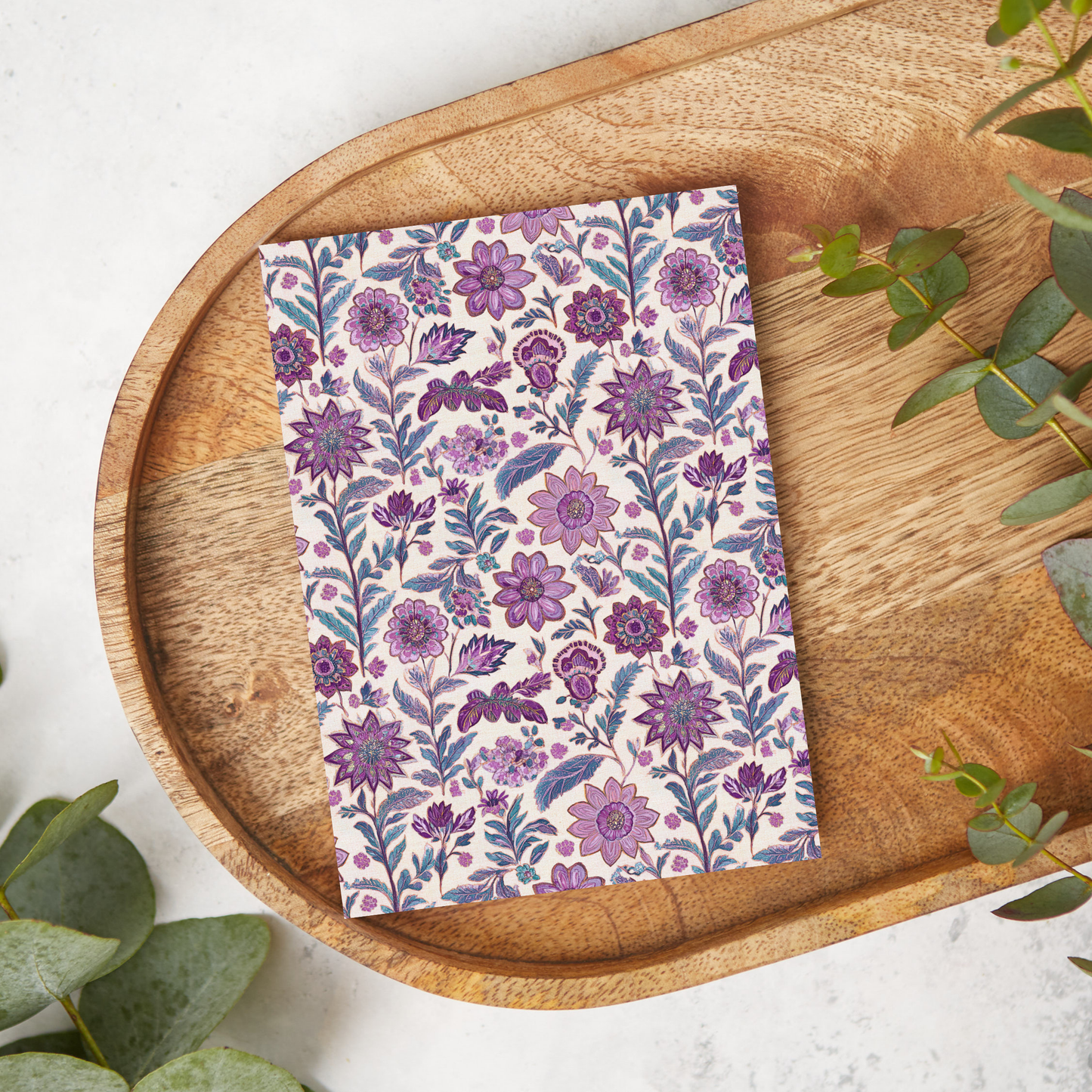 Purple Floral Drawing | FB061 | Image Transfer Paper