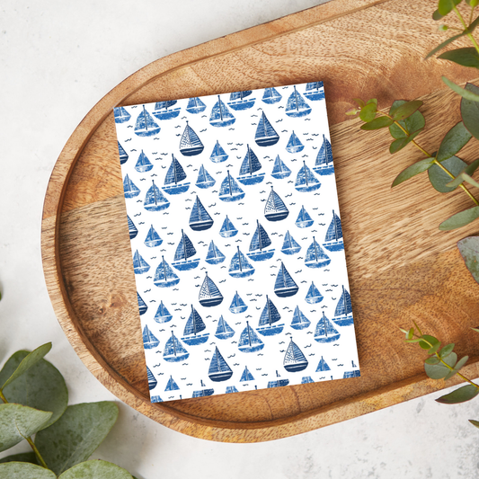 Blue Sailboats | FB103 | Image Transfer Paper