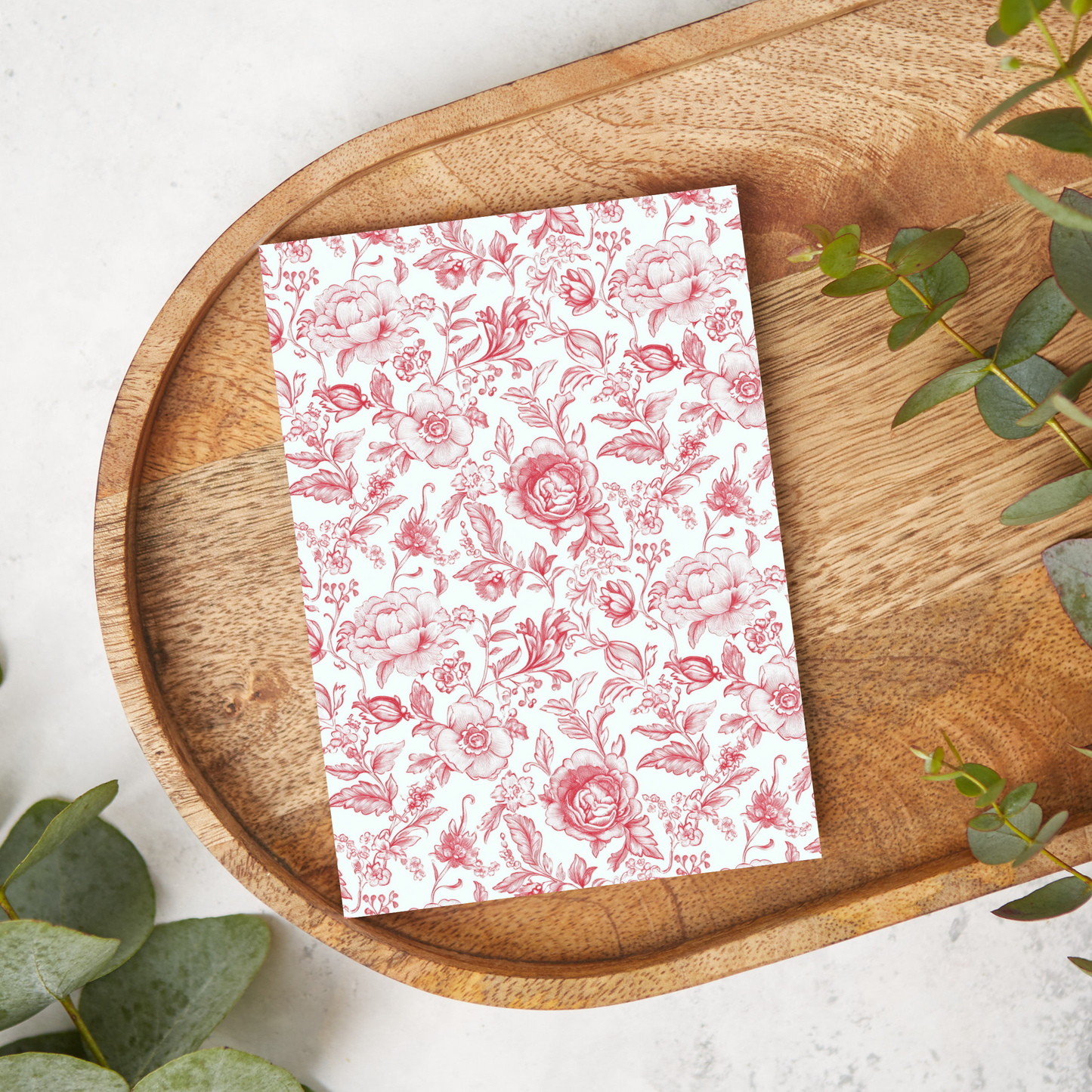 Red Floral Chinoiserie | FB106 | Image Transfer Paper