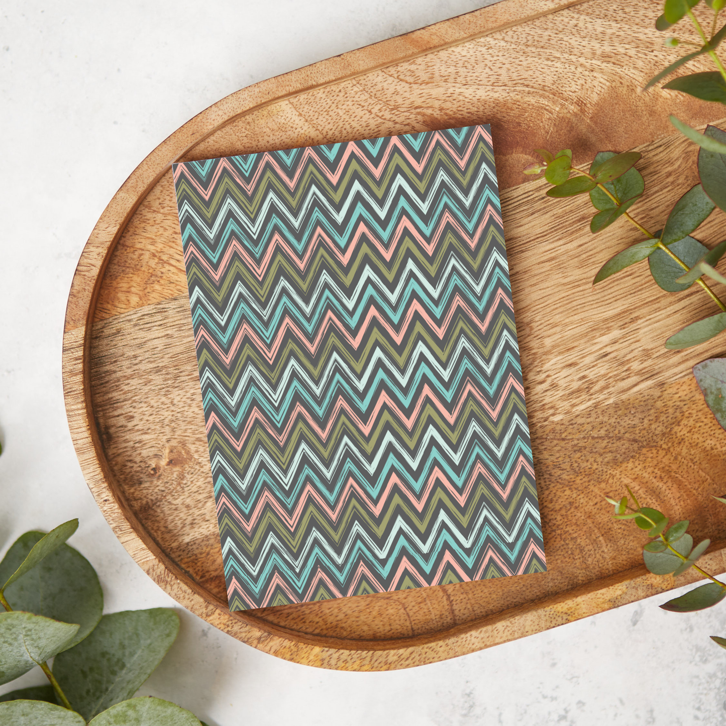 Teal & Pink Chevron | AB05 | Image Transfer Paper