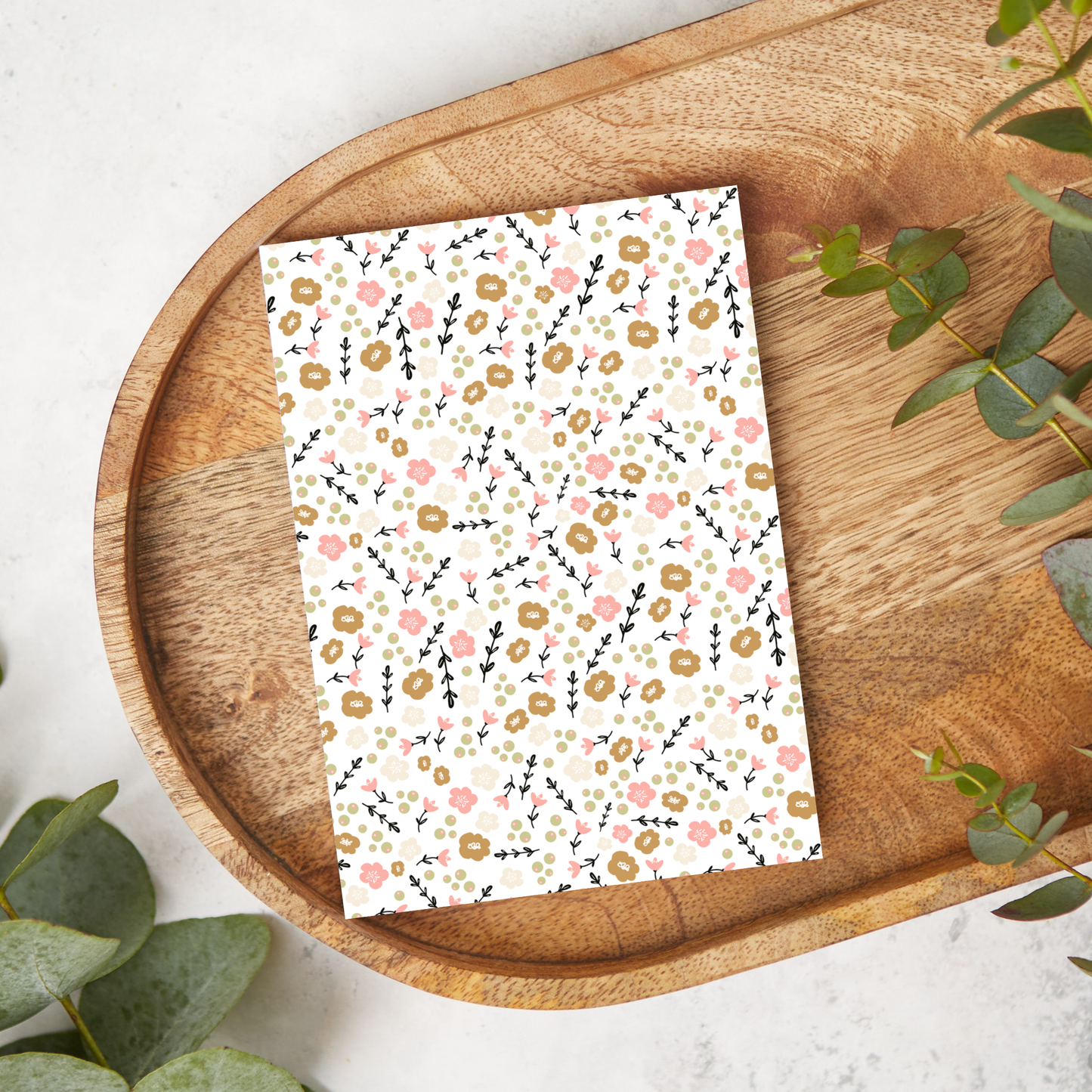 Pink Blush and Yellow Flowers | FL007 | Image Transfer Paper