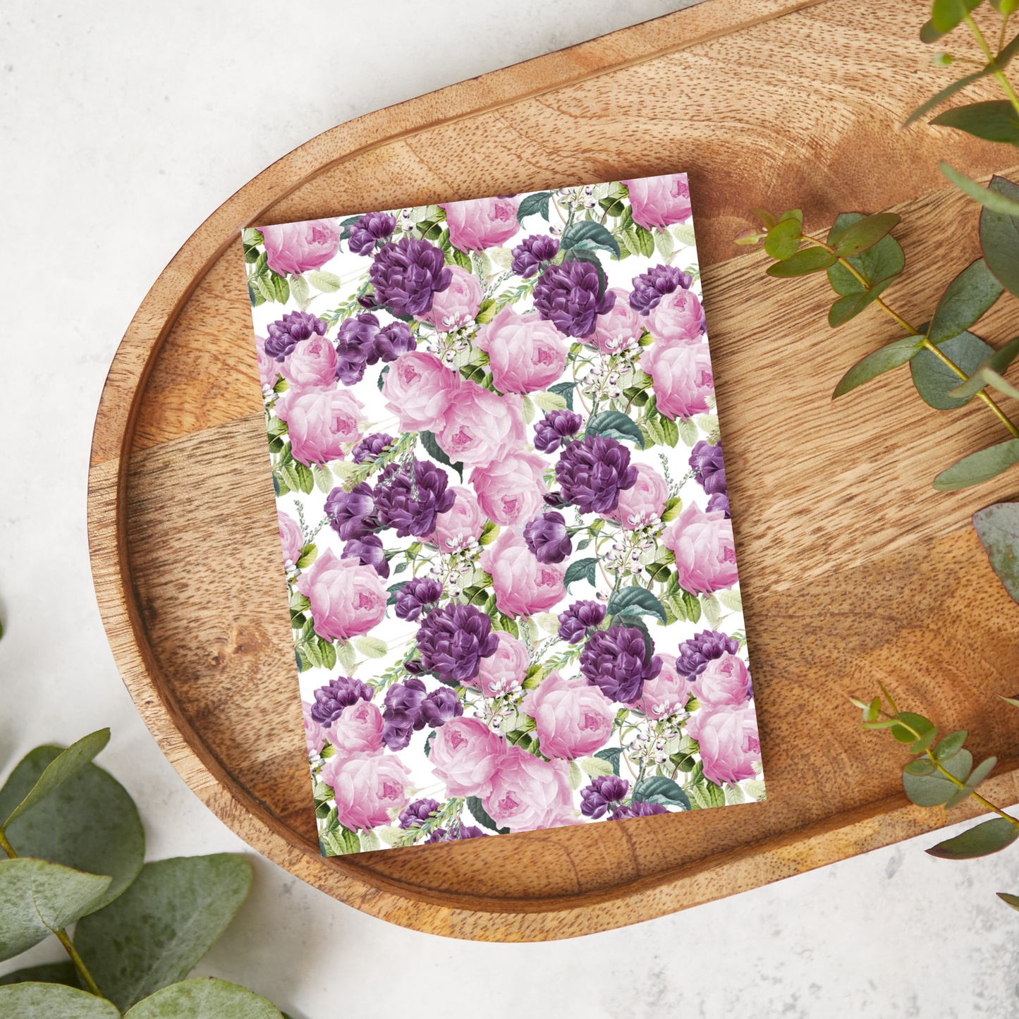 Purple & Pink Peonies | FL011 | Image Transfer Paper