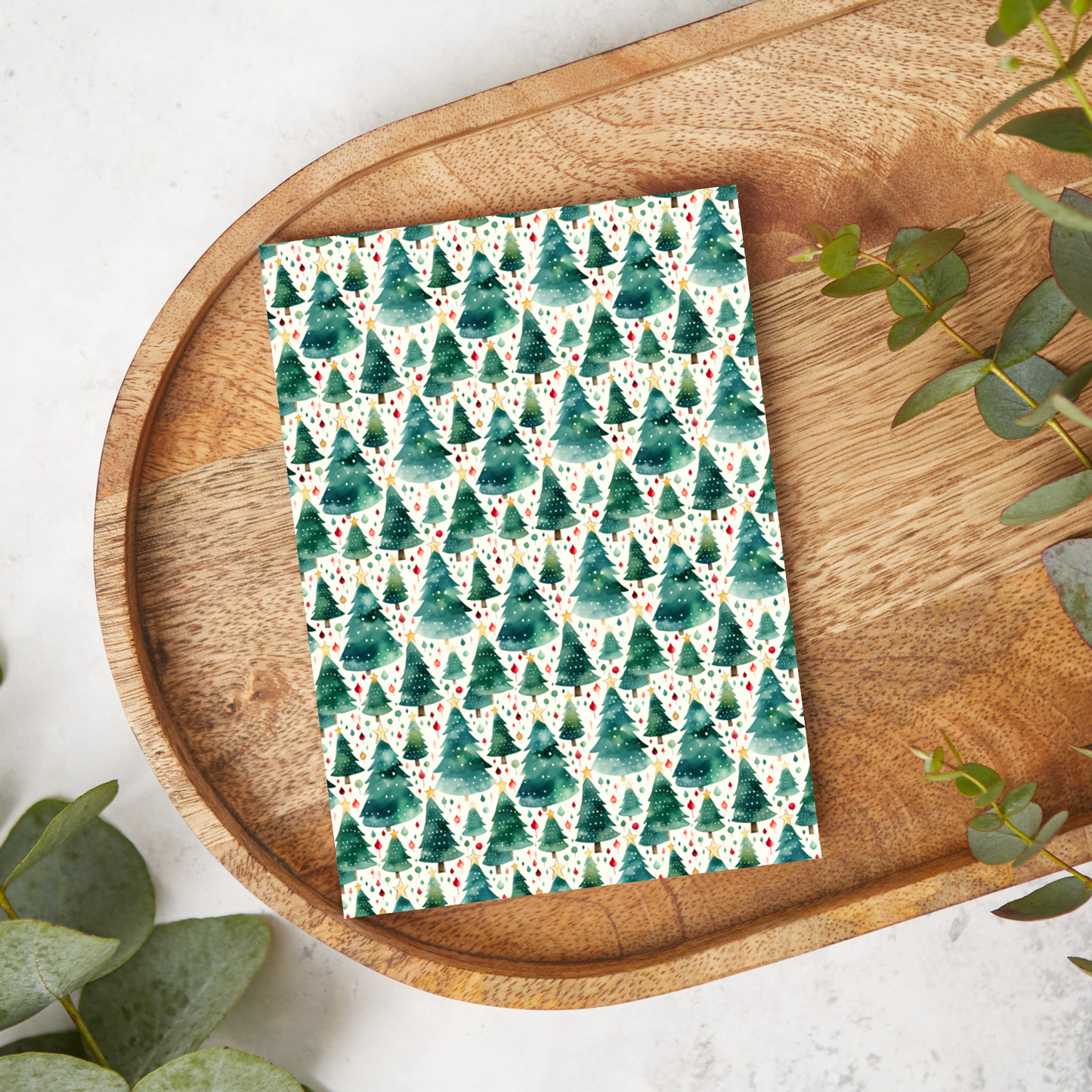 Watercolor Christmas Trees | CH58 | Image Transfer Paper