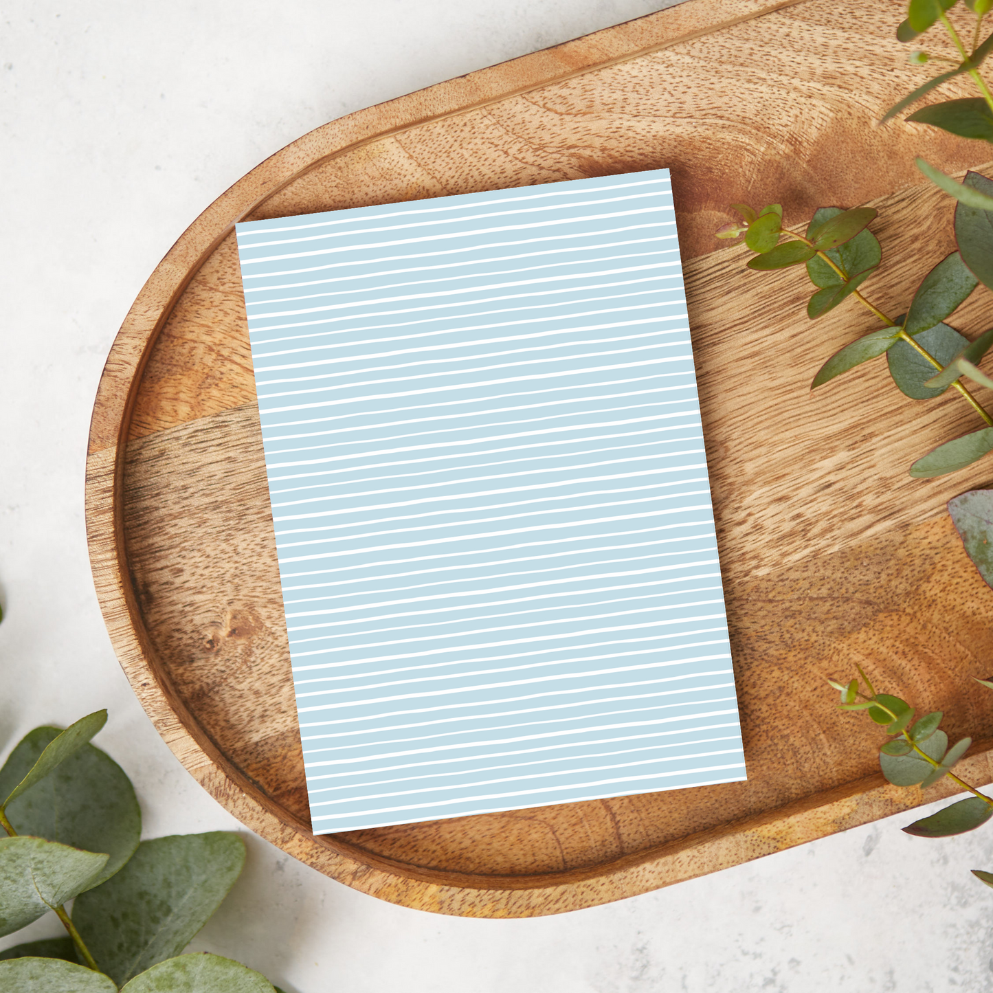 Blue and White Wavy Stripes | SV18 | Image Transfer Paper