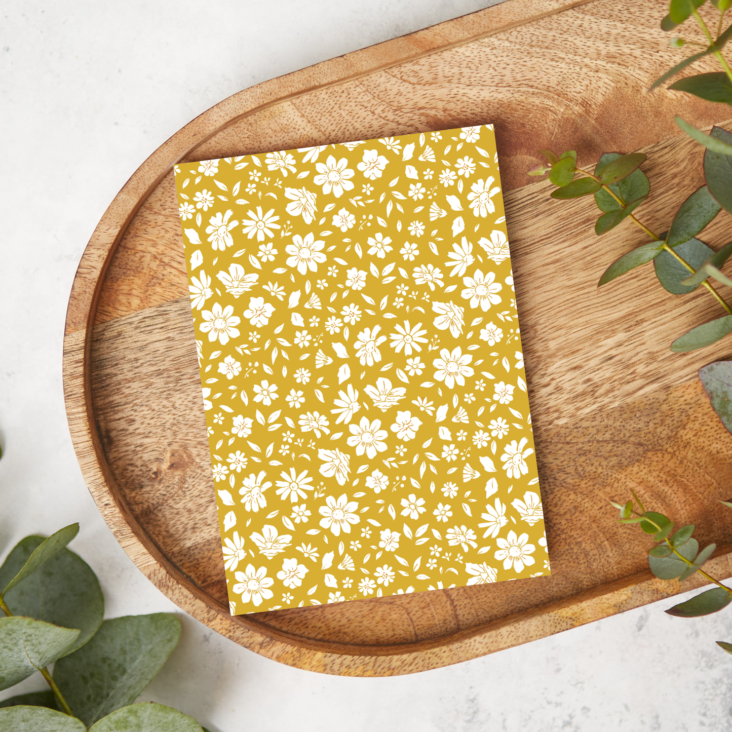 Yellow and White Floral | FL020 | Image Transfer Paper