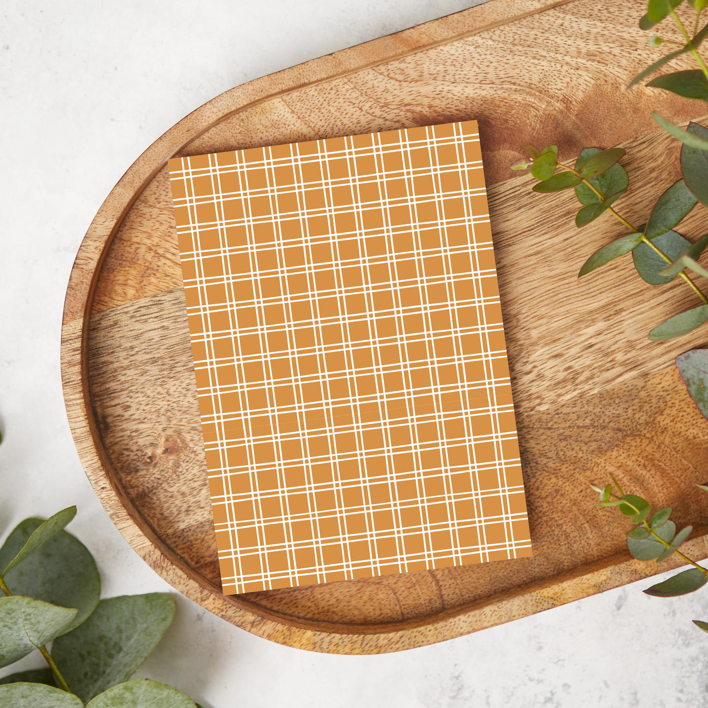 Burnt Orange and White Grid | SV21 | Image Transfer Paper