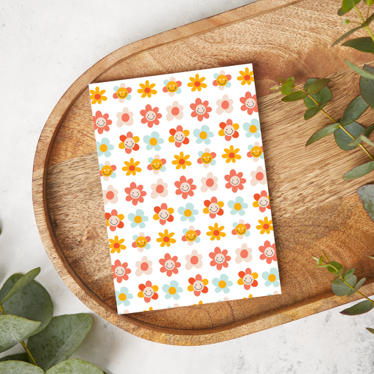 Retro Smiley Flowers | SV24 | Image Transfer Paper