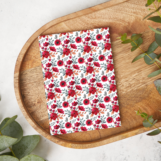 Red Watercolor Flowers | FL032 | Image Transfer Paper