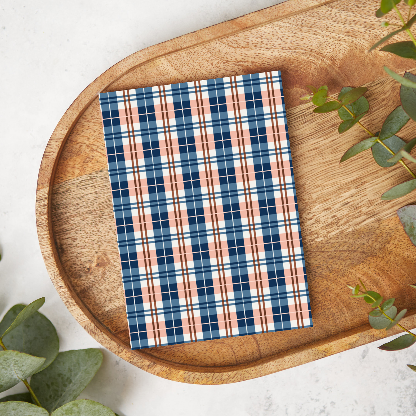 Blue Vintage Plaid | CR02 | Image Transfer Paper