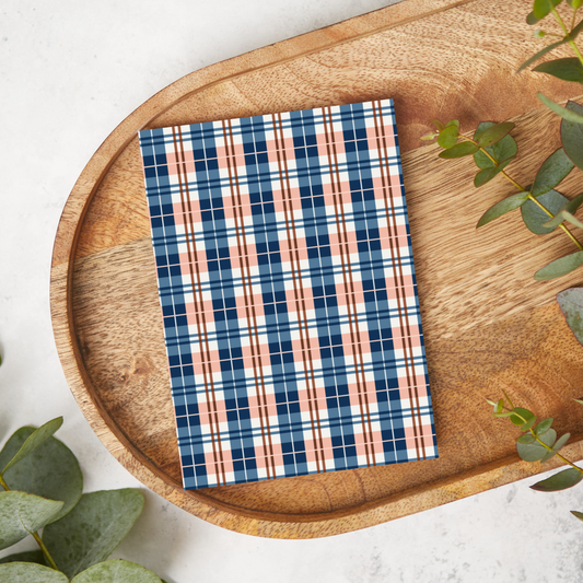 Blue Vintage Plaid | CR02 | Image Transfer Paper