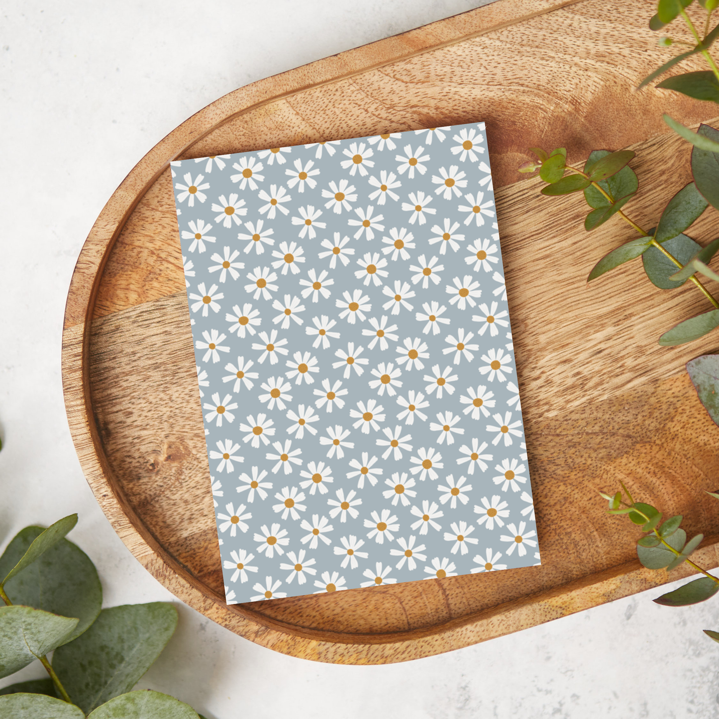 White on Blue Daisies | DA01 | Image Transfer Paper