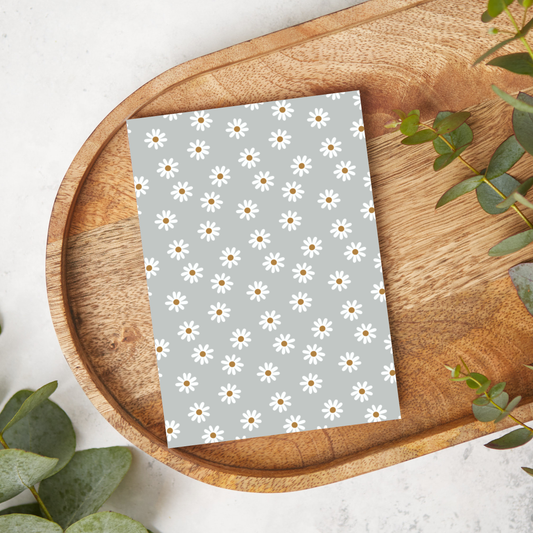 White on Pale Blue Daisies | DA02 | Image Transfer Paper