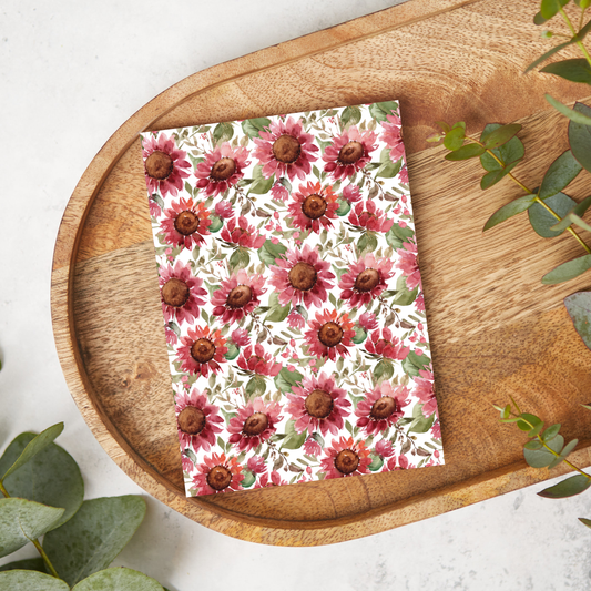 Cranberry Sunflowers | FL039 | Image Transfer Paper