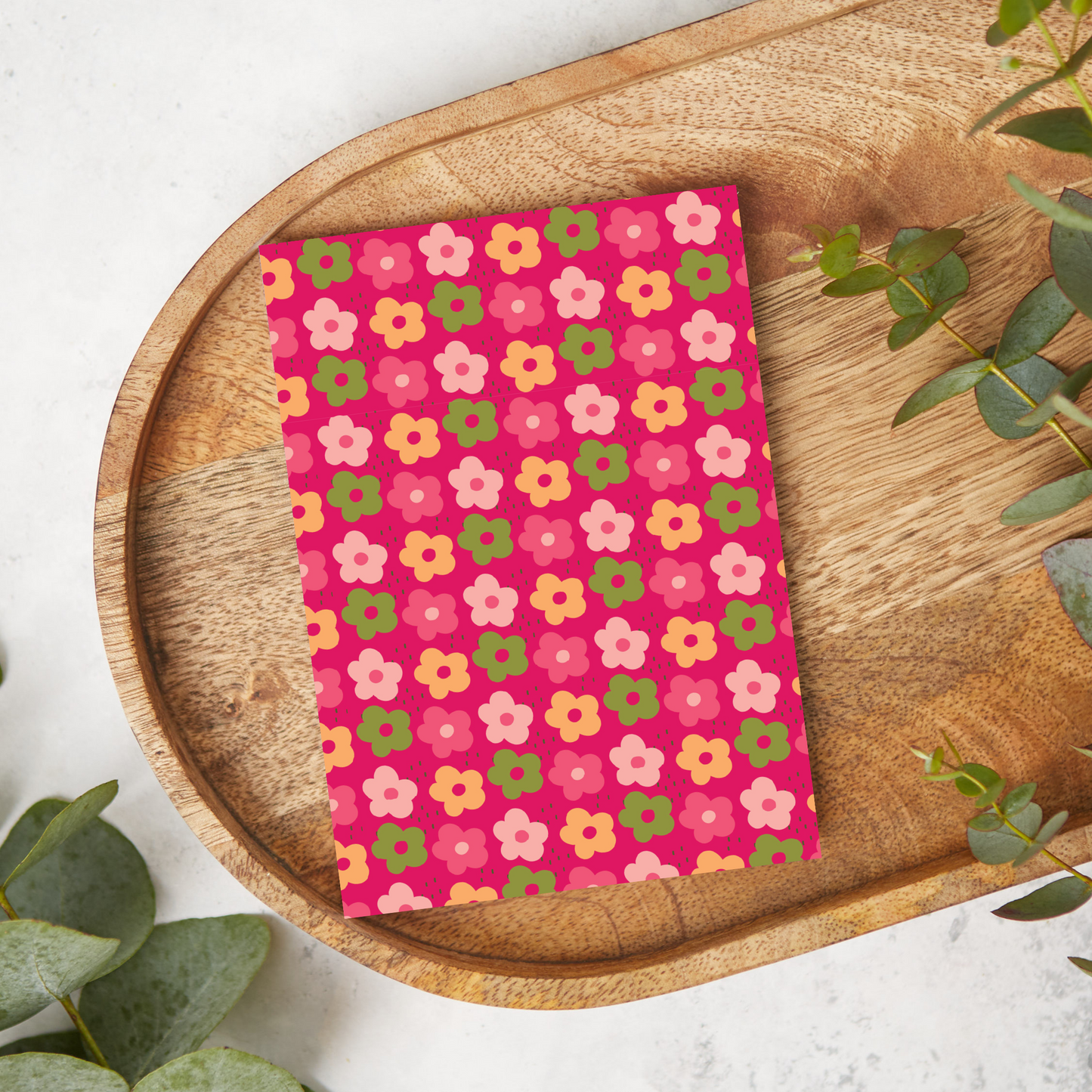 Pink and Green Flowers | SV42 | Image Transfer Paper