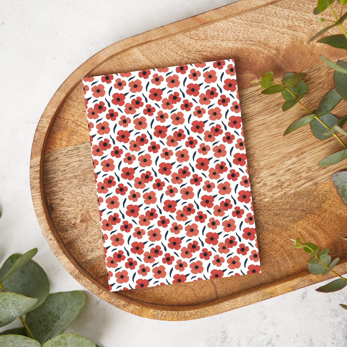 Vintage Red Poppies | FL067 | Image Transfer Paper