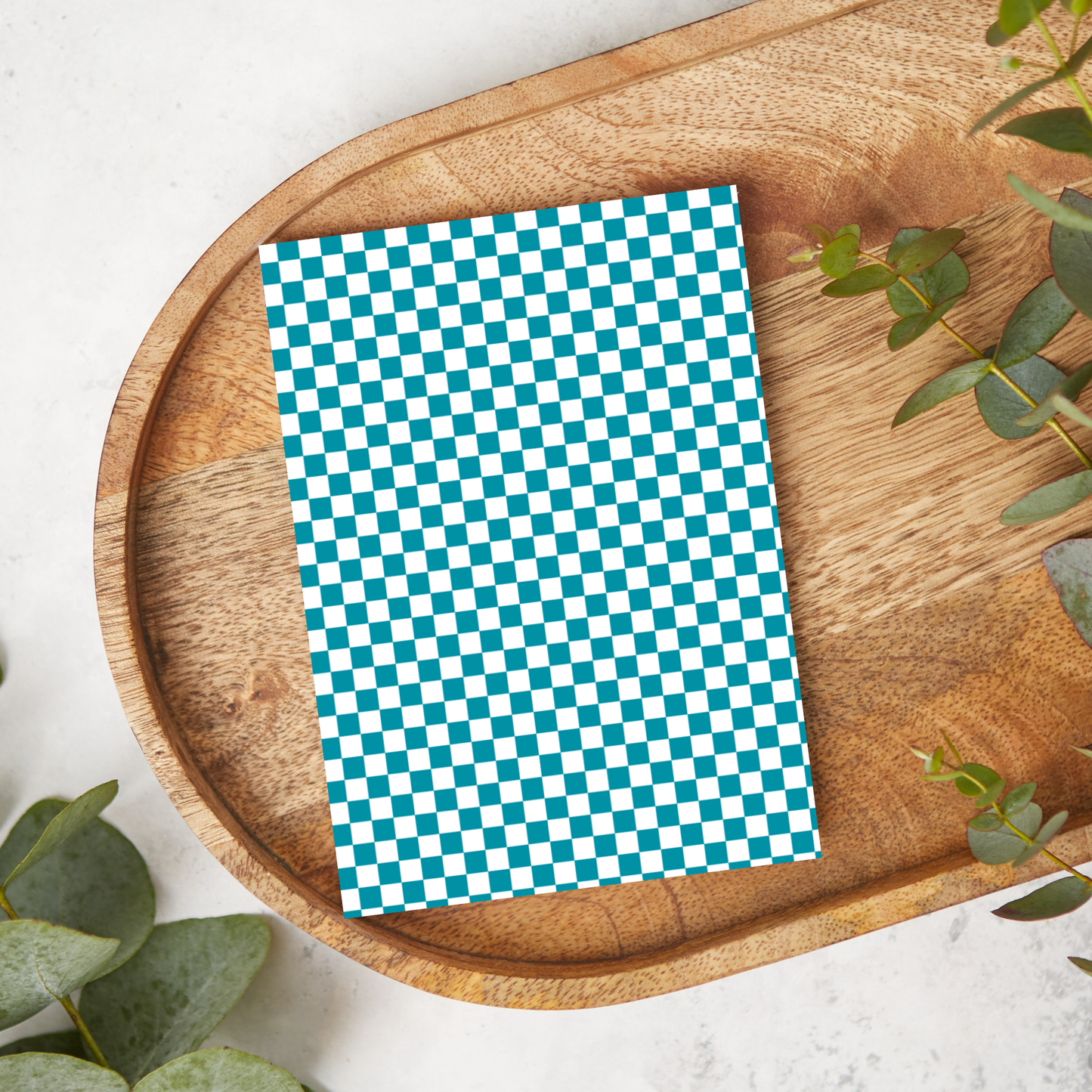 Teal Checkerboard | ML22 | Image Transfer Paper