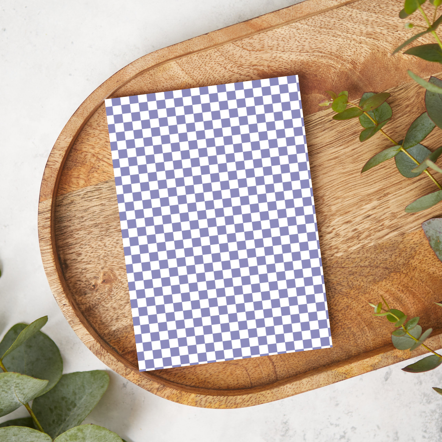 Periwinkle Checkerboard | ML24 | Image Transfer Paper