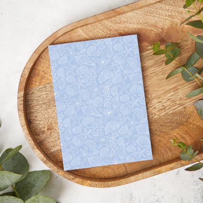 White on Blue Beachy Fineline | SU01 | Image Transfer Paper