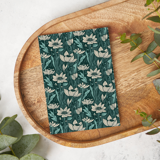 Green & Cream Flower Garden | FL074 | Image Transfer Paper