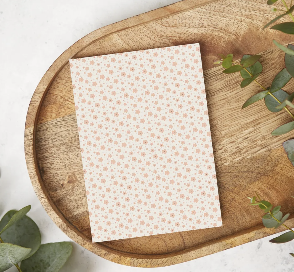 Retro Pink Flowers | RT11 | Image Transfer Paper