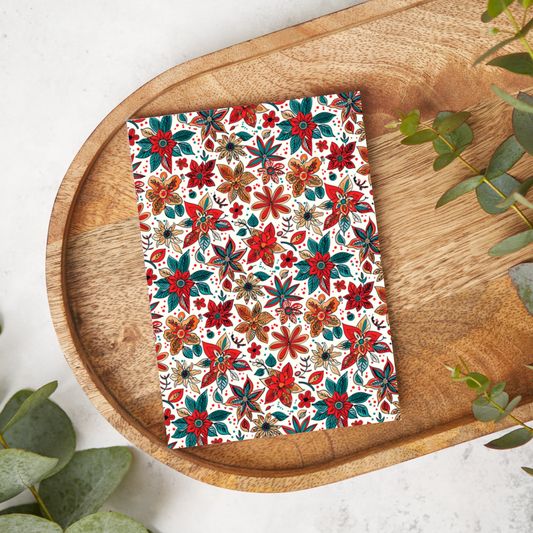 Scandinavian Poinsettias B | WM02 | Image Transfer Paper