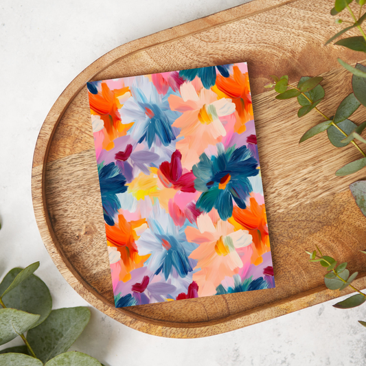 Abstract Painted Flowers | WM38 | Image Transfer Paper