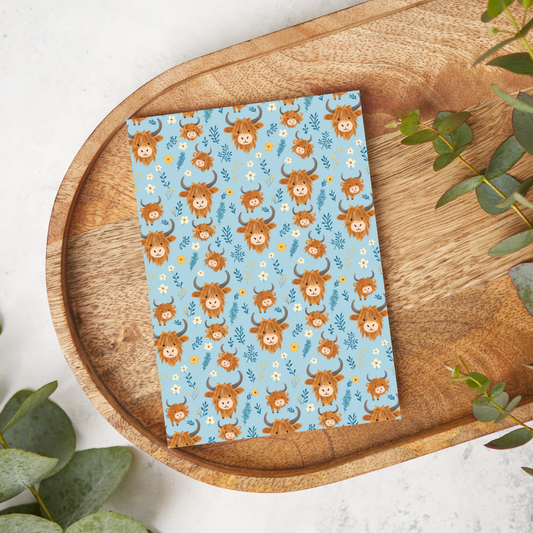 Highland Cows on Blue | WM49 | Image Transfer Paper