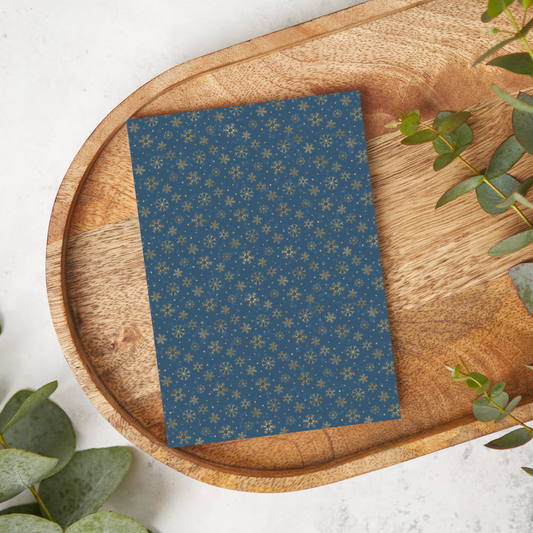 Blue & Gold Snowflakes | WN06 | Image Transfer Paper