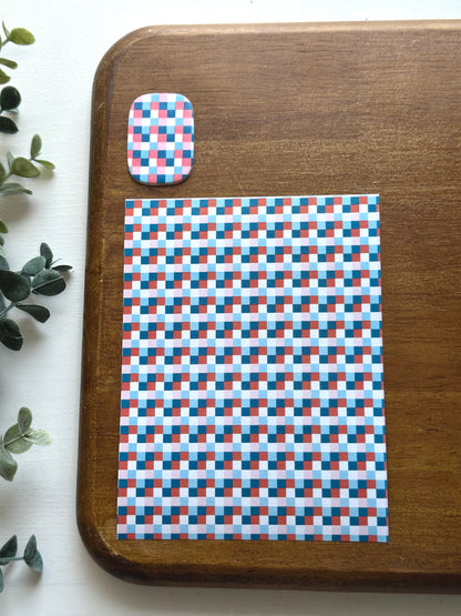 Patriotic Checkerboard | FJ05 | Image Transfer Paper