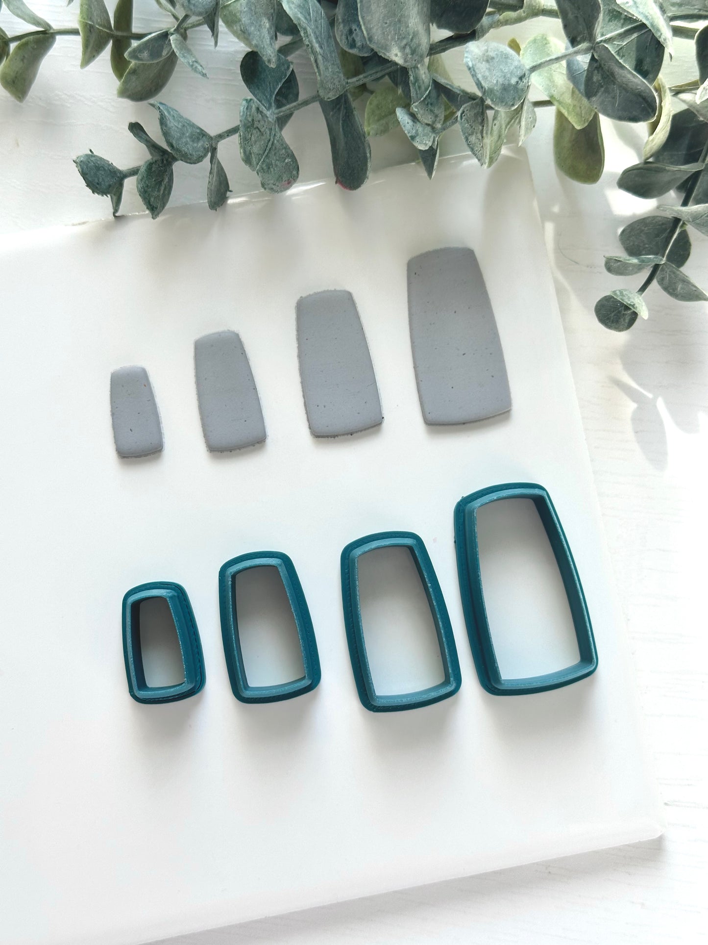 Puffy Tapered Rectangle | Polymer Clay Cutter