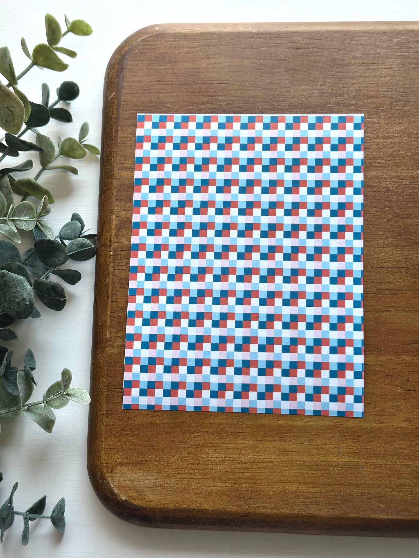 Patriotic Checkerboard | FJ05 | Image Transfer Paper