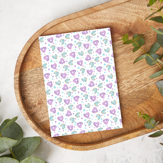 Purple and Mint Heart Donuts | VL29 | Image Transfer Paper