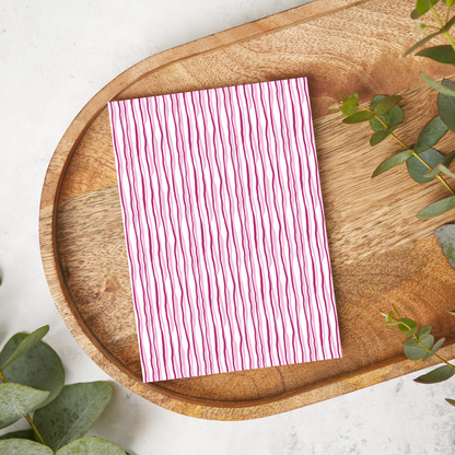 Two Tone Pink Wavy Stripes | VL34 | Image Transfer Paper