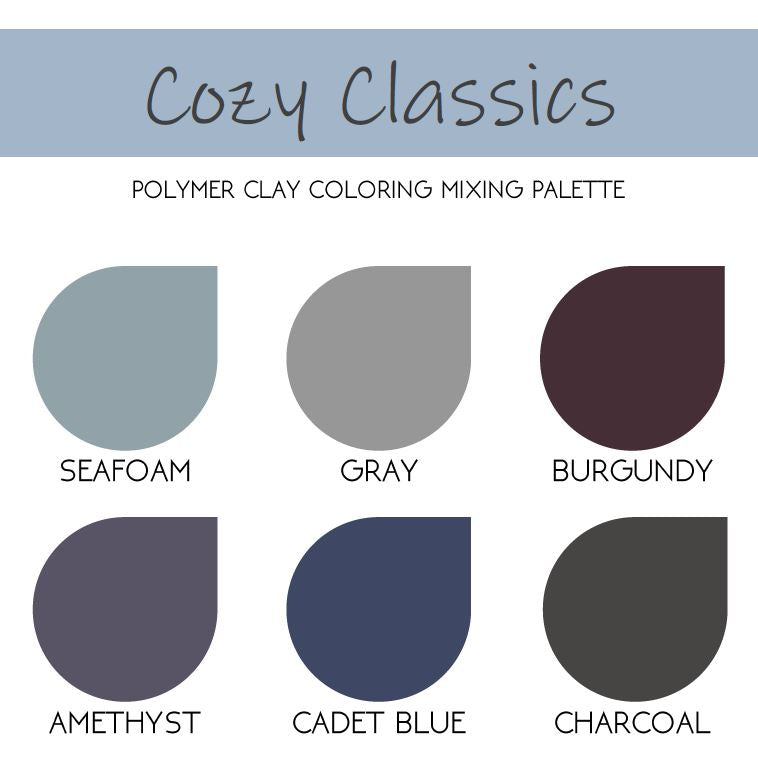 Cozy Classics | Sculpey Premo | Polymer Clay Color Recipes