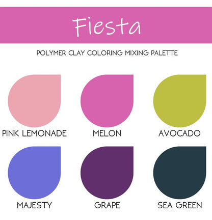 Fiesta | Sculpey Premo | Polymer Clay Color Recipes