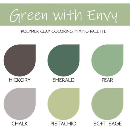 Green with Envy | Sculpey Premo | Polymer Clay Color Recipes