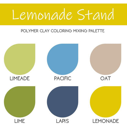 Lemonade Stand | Sculpey Premo | Polymer Clay Color Recipes