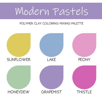 Modern Pastels | Sculpey Premo | Polymer Clay Color Recipes