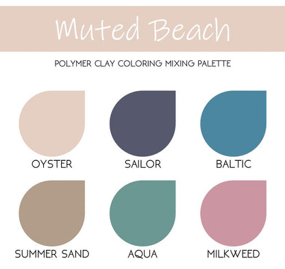 Muted Beach | Sculpey Premo | Polymer Clay Color Recipes