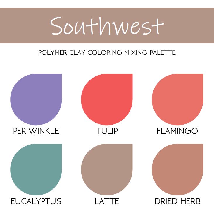 Southwest | Sculpey Premo | Polymer Clay Color Recipes