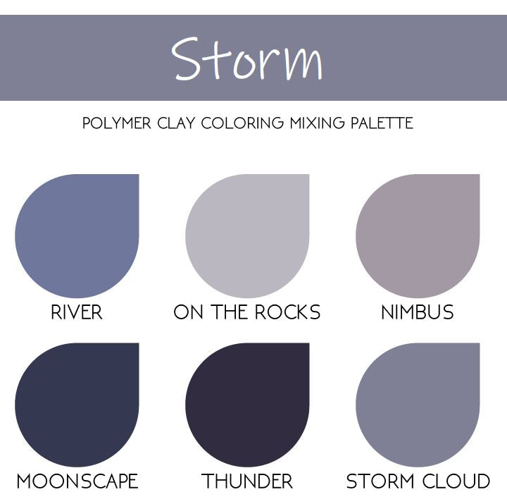 Storm | Sculpey Premo | Polymer Clay Color Recipes