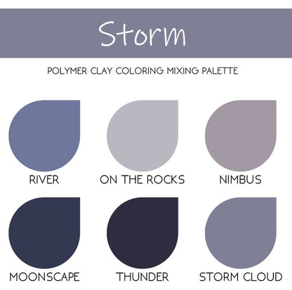 Storm | Sculpey Premo | Polymer Clay Color Recipes