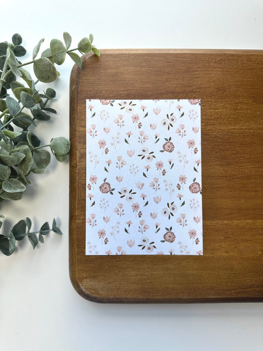 Soft Beige Florals | FL023 | Image Transfer Paper