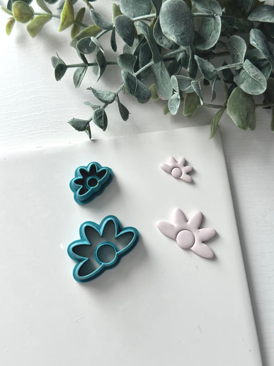 Boho Half Daisy | Polymer Clay Cutter