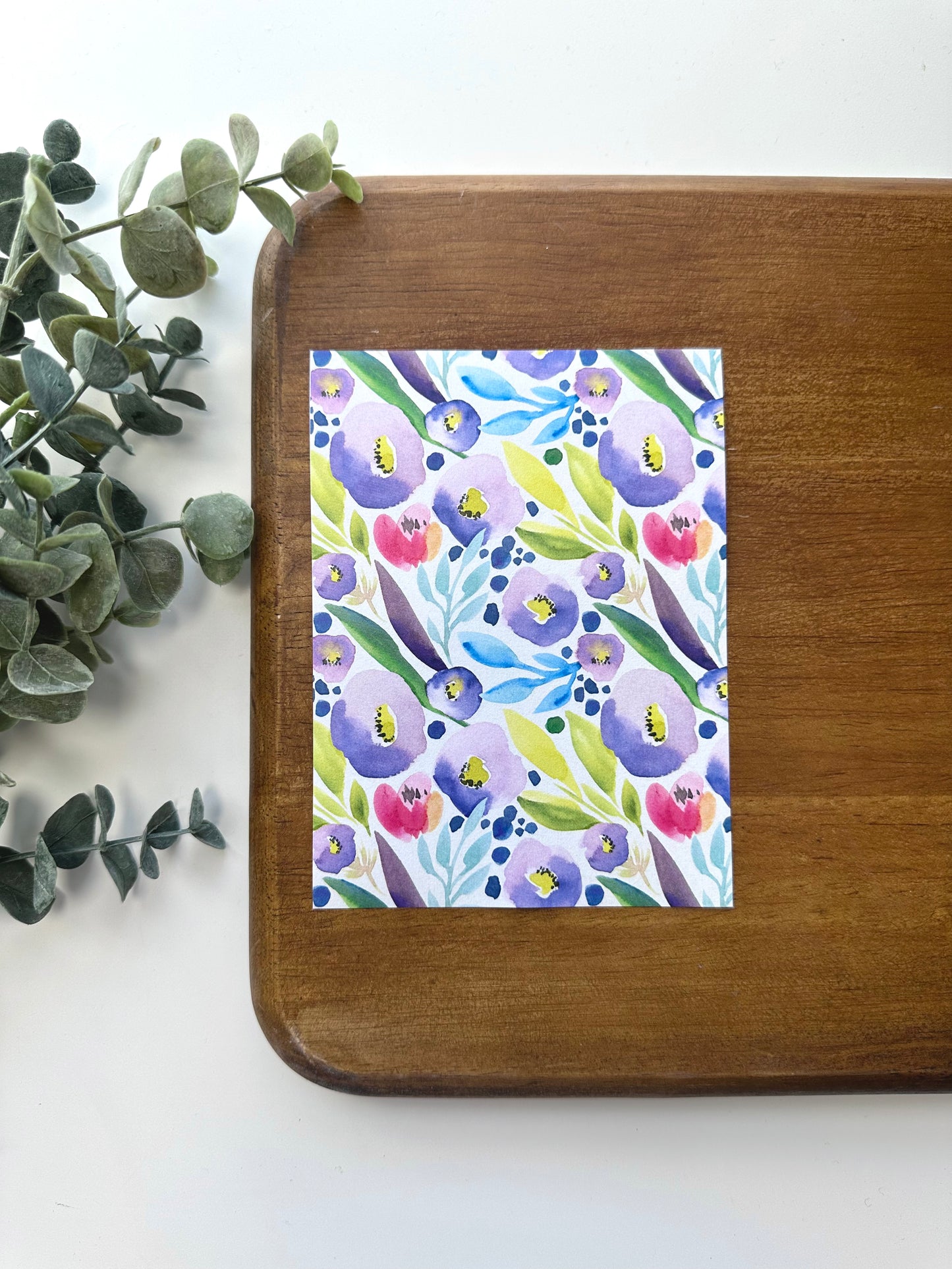 Bright Watercolor Florals B | FL028 | Image Transfer Paper