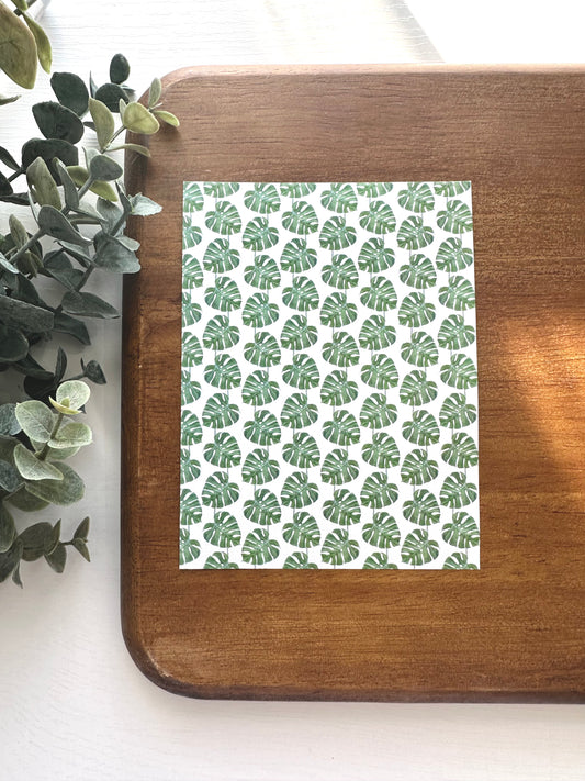 Monstera Leaves | BT17 | Image Transfer Paper