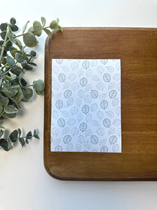 Neutral Sketch Leaves | BT02 | Image Transfer Paper